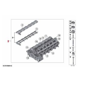 Buy cheap Engine Cylinder Head 11127591617 1112 7591 617 with Bolt for BMW N52 B30 2009 2010 2011 from wholesalers