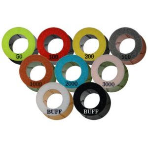 Straight Edge Diamond Resin Polishing Pads 3 Inch / 70mm For Granite Surface