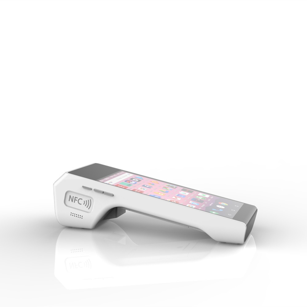 Portable Mini Pos Terminal Android 7.0 Mobile Payment Machine With Printer