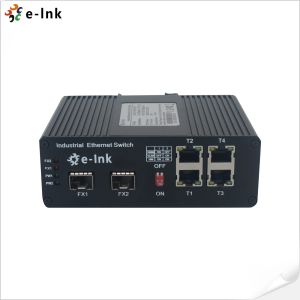 Buy cheap Industrial 4-port 10/100/1000BASE-T + 2-port 1000BASE-SFP 250m PoE Switch from wholesalers
