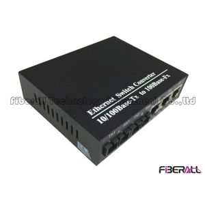 Cascading 100Base Ethernet Multi Port Fiber Switch With 2 Duplex SC Optical