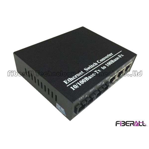 Cascading 100Base Ethernet Multi Port Fiber Switch With 2 Duplex SC Optical