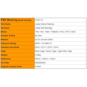 Buy cheap LM35 UU Linear Shaft Supports In Linear Bearings & Guides For Industrial Machine from wholesalers