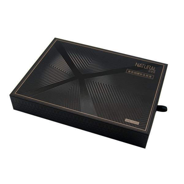 Buy cheap Personalized Black White Cosmetic Drawer Gift Boxes With EVA Tray from wholesalers