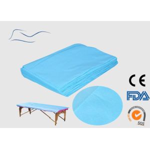 Buy cheap Blue Elastic Disposable Bed Covers CE / ISO Certification 110 * 220CM from wholesalers