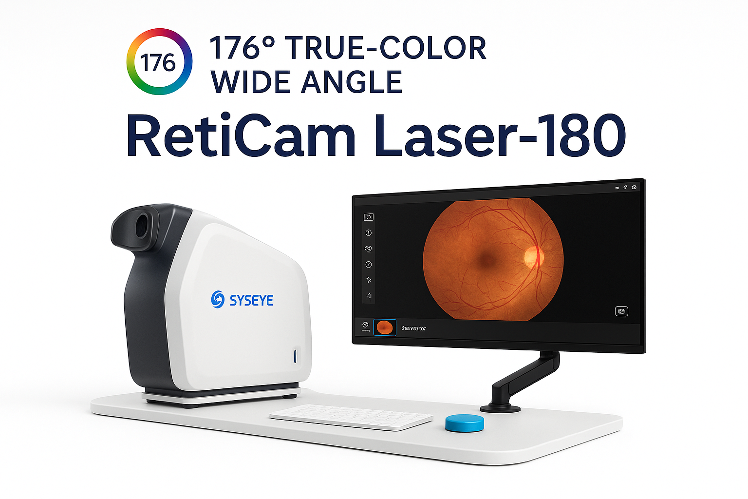 Buy cheap RetiCam 3100 Plus 176° Wide Field Fundus Camera with 8μm Optical Resolution and 27-inch HD Color Monitor for Ophthalmic Diagnostics from wholesalers