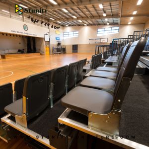 Buy cheap Fireproof Recessed System Fixed Retractable Tiered Seating from wholesalers