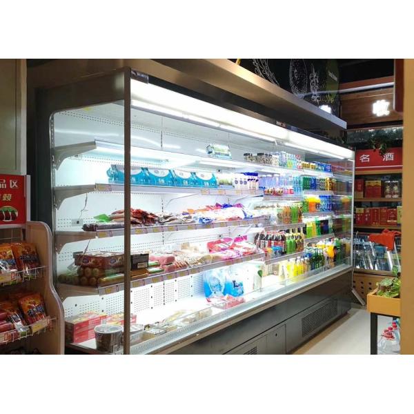 Buy cheap Open Air Commercial Beverage Fridge Vertical Air Curtain Merchandisers from wholesalers