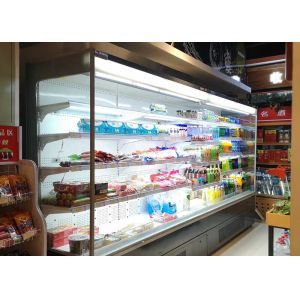 Buy cheap Open Air Commercial Beverage Fridge Vertical Air Curtain Merchandisers from wholesalers