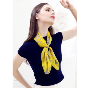 new design 2020 custom Colourful blank silk chiffon long scarf for ladies