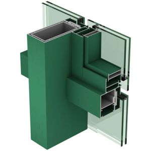 Buy cheap Frameless Aluminium Curtain Wall Profile Easy To Install And Maintain from wholesalers