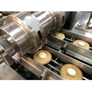 Automatic Soft / Hard Biscuit Center Filling Cream Jam Sandwich Biscuit Machine