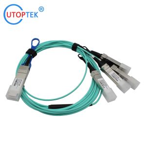 Buy cheap 40G QSFP+ to 4x10G SFP+ AOC Cable OM3 1m/3m/5m/15m/50m/100m Customized 40G AOC Cables for Data Center from wholesalers