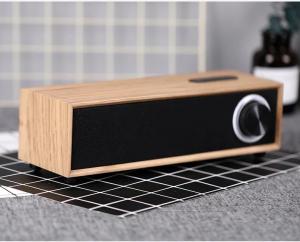 Buy cheap Rechargeable 5W 4 Ohm Wooden Bluetooth Speaker , Customized Passive Portable Speaker product