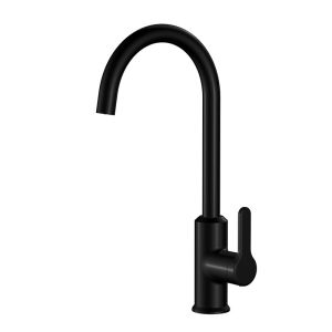 Buy cheap Matte Black Kitchen Sink Faucets With Sprayer 380.6mm 218mm from wholesalers
