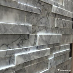 Buy cheap Natural Flat Face Customized Marble Stone Wall Cladding from wholesalers