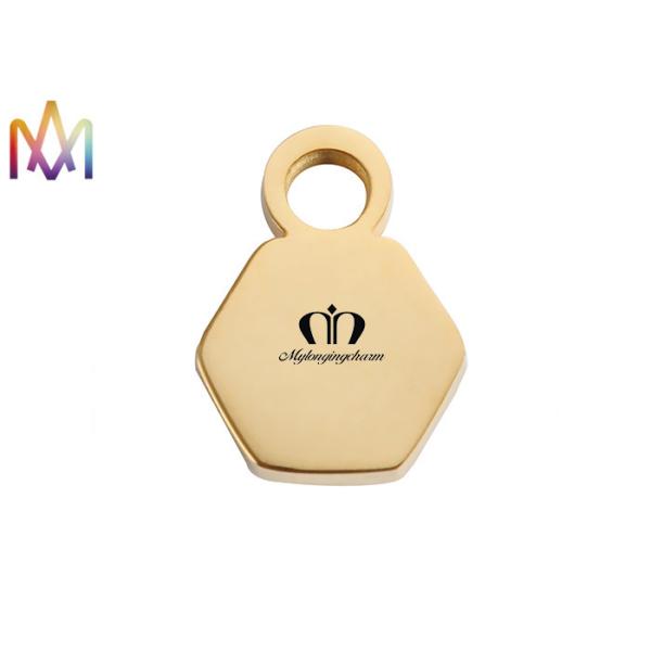 Quality Pentagon Engraved Charm Tags for sale