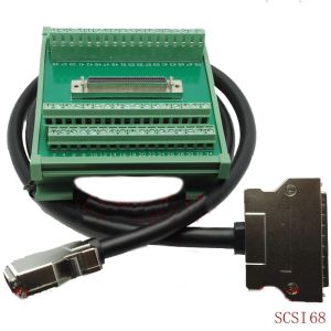 Buy cheap SCSI 68 Pin Connector DIN Rail Mounting Terminal Blocks Adapter with 1 meter Cable from wholesalers