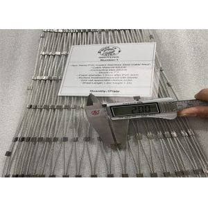 Buy cheap 2mm Rope Diameter Ferruled Woven Wire Rope Mesh 30 Years Use Life from wholesalers