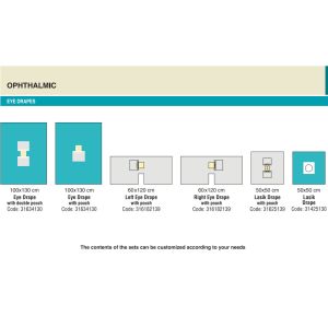 Buy cheap Blue SMS PP Ophthalmic Drape With Pouch Fluid Collection from wholesalers