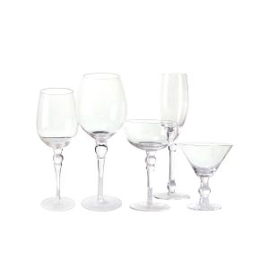 Buy cheap Clear Hand Blown 75mm 7 Oz Champagne Flutes Glass With Fired Finishing product