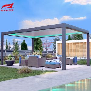 Buy cheap Garden Waterproof Motorized Aluminum Pergola Rot Proof from wholesalers