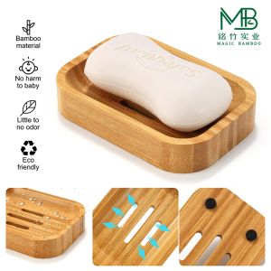 Buy cheap Premium Bamboo Drain Soap Dish For Bathroom Shelves from wholesalers