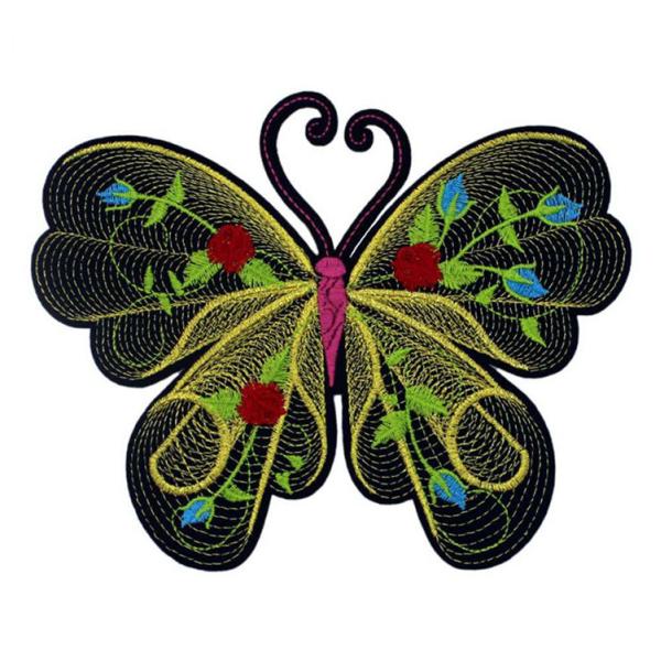 Creative Design Animal Flowers Clothing Embroidered Patches Custom Logo Iron On