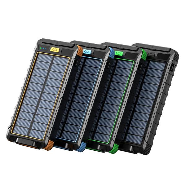 Micro USB Input Interface 10000mAh Power Bank with Compass and Solar Power