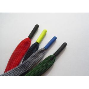 Buy cheap Custom Print Nylon Polyester Flat Shoe Laces With Plastic Tip from wholesalers