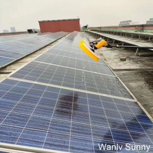 Solar Panel Cleaning Solution with Double Rotary Brush and 5.5 Meter Extendable