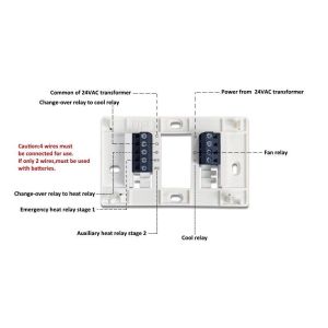Coiiwsei 2 Heat/ 1 Cool Programmable Thermostat for Home Heat Pump System and