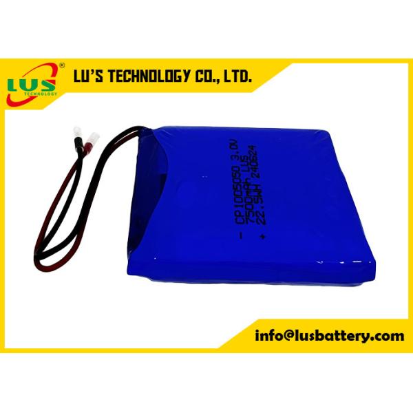 Flat LiMnO2 Battery 3V 6000mah CP1005050 lithium battery pack