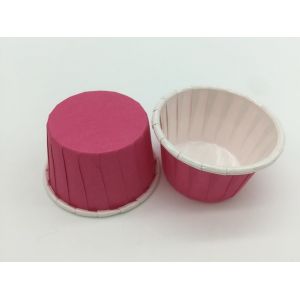 Buy cheap Round Mini Muffin Baking Cups , Hot Pink Wedding Cupcake Wrappers Pass SGS FDA from wholesalers