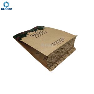 Buy cheap Kraft Paper Coffee Food k 500g Flat Bottom Pouch from wholesalers