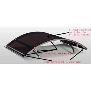 Buy cheap Rainbow Awning With Polycarbonate Solid Or Hollow Sheet from wholesalers