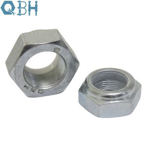 Hexagon Head Thin Nylon Lock Nuts Fine Thread Of Hot Forging DIN985