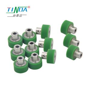 High Temperature Rubber Covered Conveyor Rollers Lightweight Rustproof