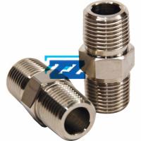Buy cheap High Precision 3 / 4 " Sch 80 NPT Hex Nipple , A182 F316 Male Threaded Nipple product