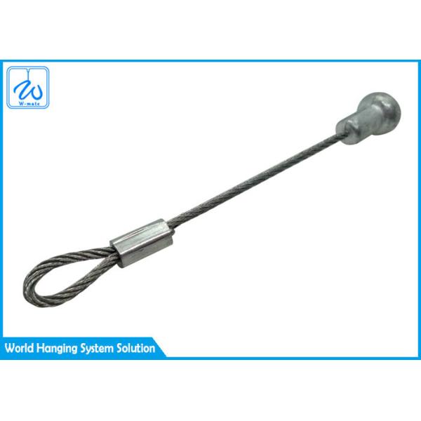 Quality Single Leg Stainless Steel Folded Eye Wire Rope Sling ​Swage Fittings For Hanging System for sale