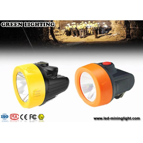Buy cheap 2.8Ah Lithium-ion Battery IP68 LED Miners Headlamp for Hard Hats with Movable Steel Hook from wholesalers