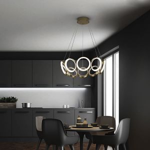 Buy cheap Oros LED Chandelier luxury design chandelier rings living room decoration led ceiling chandelier(WH-MI-219) from wholesalers