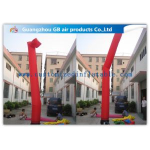Colorful Tube Shape Inflatable Advertising Signs Inflatable Air Dancer In Sky