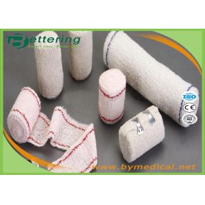 Buy cheap Medical Elastic Cotton Crepe Bandages Non sterile Surgical Elastic Bandage with red or blue thread from wholesalers