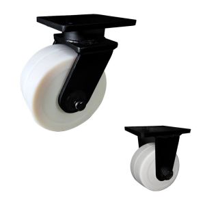 Buy cheap White 8 Inch MC Nylon Super Heavy Duty Casters ISO9001 from wholesalers