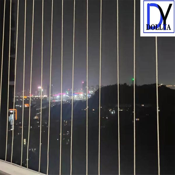 Fixed Window Invisible Grille with Aluminum Alloy Frame and Nylon Coating for