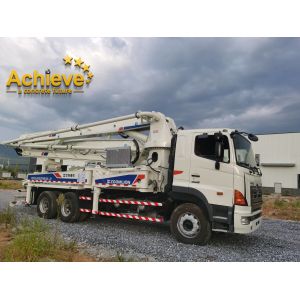 Buy cheap Diesel Used Zoomlion Concrete Pump Truck Mounted 40M Vertical Conveying Distance from wholesalers
