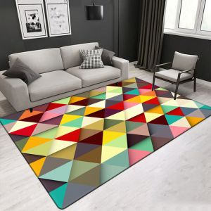 Custom Image Artistic Modern Design 3D Printed Polyester Fiber Living Room