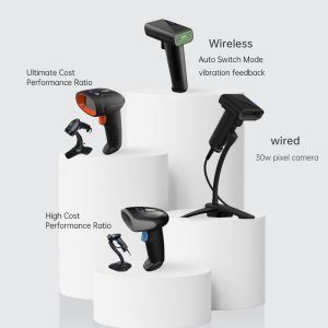 Buy cheap Portable Wireless Qr Code Reader 2D Bar Code Scanners Automatic Manumal Scanning Machine for Alipay Passport Reader from wholesalers