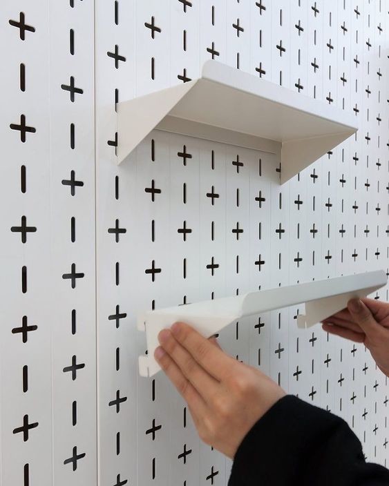 Buy cheap Customized Metal Retail Wall Display Shelves Modular Display Racks Durable product
